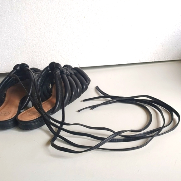 Anthropologie Black Grecian Sandals - Picture 11 of 12